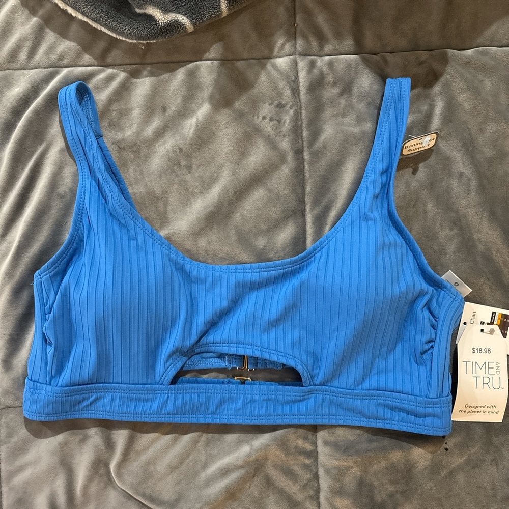 NEW Blue women’s L swim top